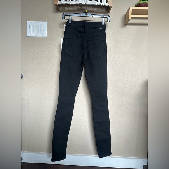 Mother High Waisted Looker skimp jeans black size 23 - Picture 3 of 8
